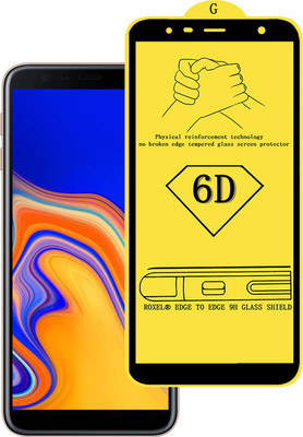 Roxel Edge To Edge Tempered Glass for Samsung Galaxy J4 Plus (Gold, 32 GB) (2 GB RAM)(Pack of 1)