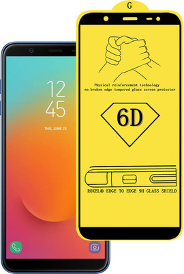 CRodible Edge To Edge Tempered Glass for Samsung Galaxy J8(Pack of 1)