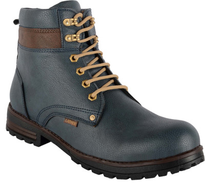 

Goosebird Men's Stylish Synthetic Boots & Sole Airmax Boots For Men(Blue