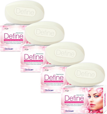 

Define Hydrous Benzoyl Peroxide Soap For Acne ( 4 x 75 gm )(300 g, Pack of 4)