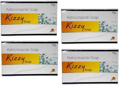 

Kizzy Antifungal And Antibacterial Medicated Soap Bar(300 g, Pack of 4)