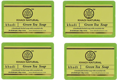 

Khadi Natural Organic Greentea soap(500 g, Pack of 4)