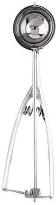 Right Traders Stainless Steel Ice Cream Scoop Cookie Dough Trigger Release for Frozen Yogurt Sorbet, Jelly and Baking Digging Spherical Shape, Dishwasher Safe (Large Size) - (Pack of 1) Steel Ice-cream Spoon(Pack of 1)