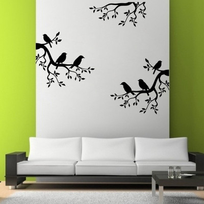 StickerYard 68 cm Birds On Branch Self Adhesive Sticker(Pack of 1)