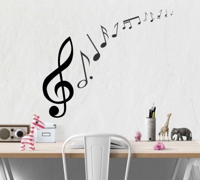 StickerYard 68 cm Music Notes Self Adhesive Sticker(Pack of 1)