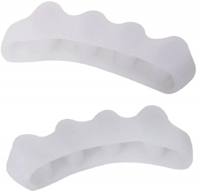 

Futurekart Soft Elastic Toe Straighteners with 5 Hole Silicone Gel Separators Bunion A Pair(Pack Of 2)