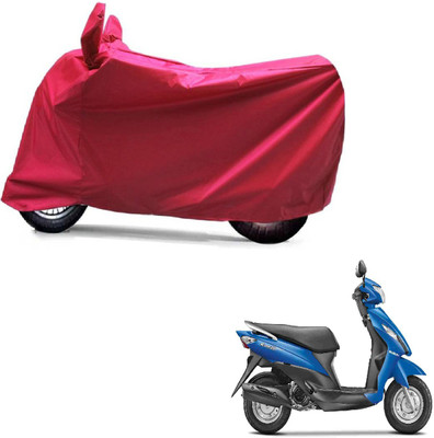Auto Age Two Wheeler Cover for Suzuki(Let's, Red)