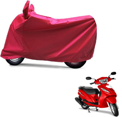 KAAZ Two Wheeler Cover for TVS(Wego, Red)