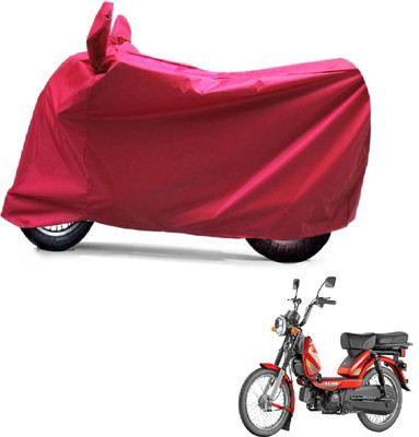 ABP Two Wheeler Cover for TVS(Heavy Duty Super XL, Red)