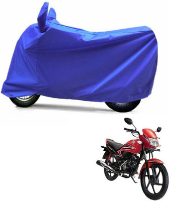 Auto Age Two Wheeler Cover for Honda(Dream Yuga, Blue)