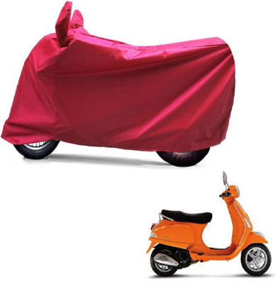 ABP Two Wheeler Cover for Piaggio(Vespa LX, Red)