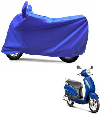 Autocraft Two Wheeler Cover for Suzuki(Access, Blue)