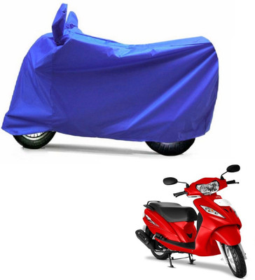 Auto Age Two Wheeler Cover for TVS(Wego, Blue)