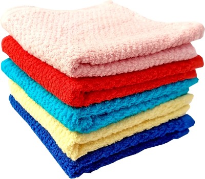 Space Fly Cotton 400 GSM Face Towel Set(Pack of 5)