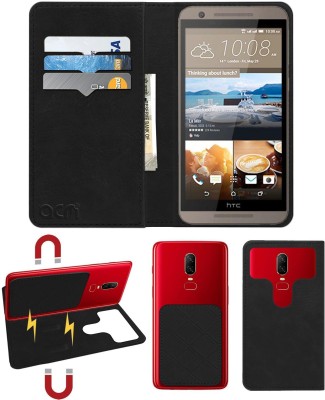 ACM Flip Cover for Htc One E9s Dual Sim(Black, Cases with Holder, Pack of: 1)