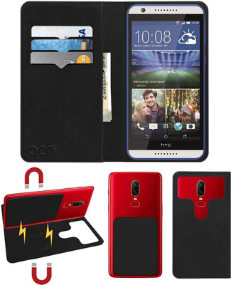 ACM Flip Cover for Htc Desire 830(Black, Cases with Holder, Pack of: 1)