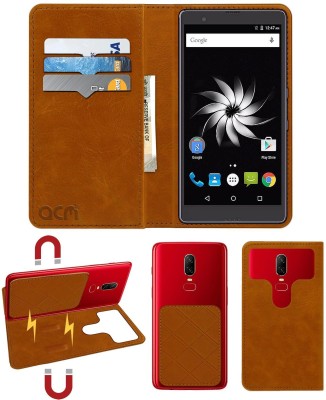 ACM Flip Cover for Yu Yureka Note(Gold, Cases with Holder, Pack of: 1)