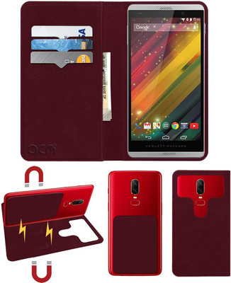 ACM Flip Cover for Hp Slate 6 Voicetab 2(Maroon, Cases with Holder)