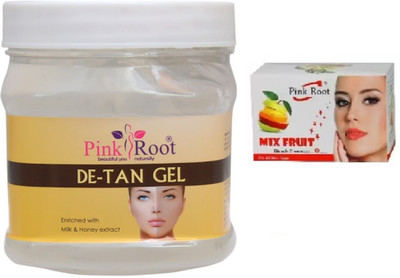 

Pink Root DE-TAN GEL WITH MIX FRUIT BLEACH 43G(Set of 2)
