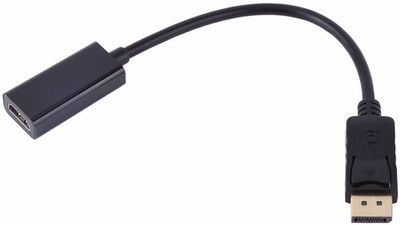 

Ever Forever Display Port Male to Female HDMI Adapter(Compatible with Ultrabook, Laptop, Computer, TV, Monitors, Projectors, Black)