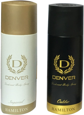 

Denver 1 IMPERIAL AND 1 CALIBER (PACK OF 2) Body Spray - For Men(165 ml, Pack of 2)