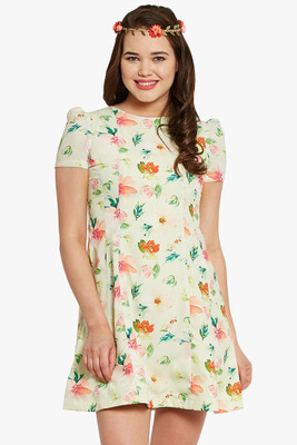 

Band Box Women's A-line Green Dress