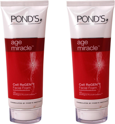

Ponds Age Miracle Cell ReGen Foam Face Wash ( Pack of 2) Face Wash(100 g)
