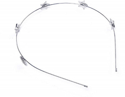 

Futurekart Shining Star Crystal Hair Band For Women (White) Hair Band(Silver)