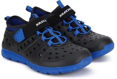 

Skechers Boys Velcro Walking Shoes(Black, Bkry