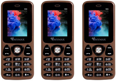 

Mymax M36 Combo Of Three Mobiles(Brown)