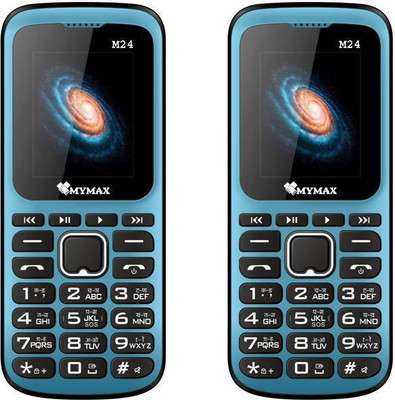 

Mymax M24 Combo Of Two Mobiles(Black&Blue$$Black&Blue)