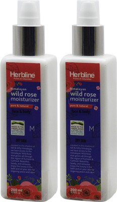 

Herbline Wild Rose Moisturizer face & body 200ml Pack Of-2(200 ml)