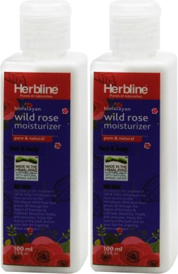 

Herbline Wild Rose Moisturizer face & body 100ml Pack Of-2(100 ml)