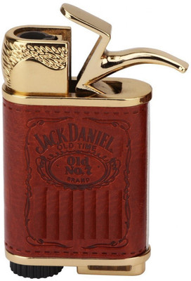 JACK DANIEL 213 TRENDY BUTANE GAS REFILLABLE CIGRATTE Pocket Lighter(BROWN)