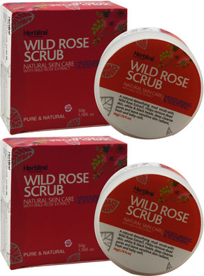 

Herbline Wild Rose Scrub 50gm Pack Of-2 Scrub(50 g)
