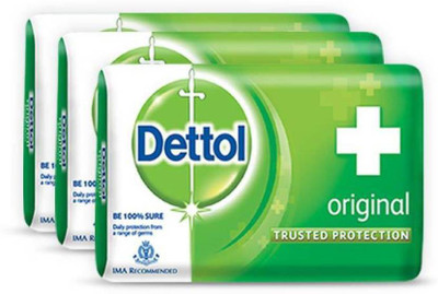 

dettol Original Soap 125gm (375 g, Pack of 3)(375 g, Pack of 3)
