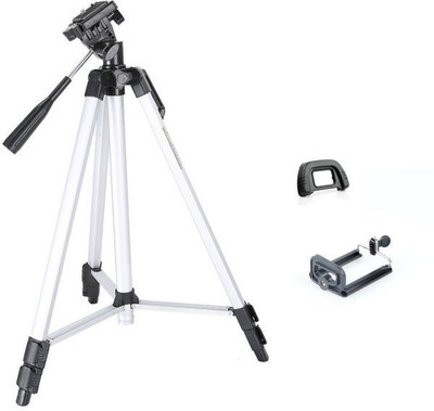 

HATHOT Tripod -330A Aluminum Tripod Stand For Mobile holder | Tripod Stand For Smart phone Tripod(Silver, Supports Up to 1500 g)
