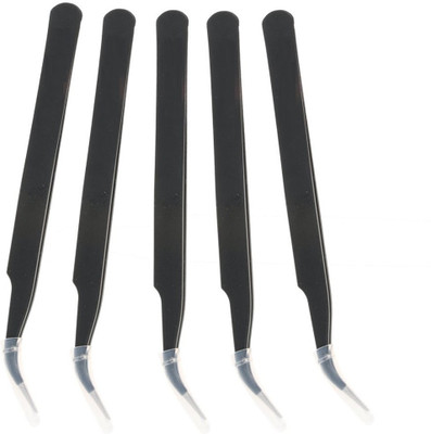 

WOWSOME 5Pcs Set Anti static Black Acrylic Gel Nail Art Rhinestones Paillette Nipper Picking mobile Repairing Tool