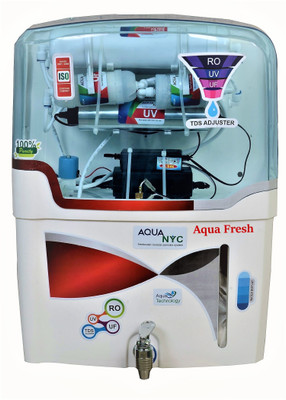 

Aqua Fresh NYC RED RO+UV+UF+TDS WITH MINERALS 15 L 15 L RO + UV + UF + TDS Water Purifier(Red, White)