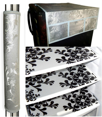 LooMantha Refrigerator  Cover(Width: 53 cm, Multicolor)