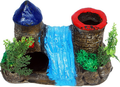 

Aquapetzworld Aquarium Ornaments Fish Tank Decorations Castle Cave Resin for Betta Laterite Planted Substrate(Multicolor)