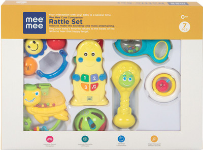 

MeeMee Baby Gift Set (7 Pieces, Musical) Rattle(Multicolor)
