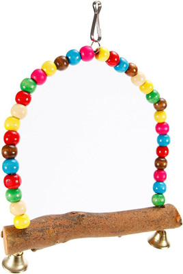

Pets Empire Bird Perch Parrot Budgie Parrot Toy Wooden Toy Colorful Swing- 1 Piece Bird Play Stand
