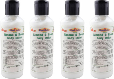 

Khadi India Santosh Almond & Honey body lotion (Pack of 4) Each of (210 ml)(840 ml)