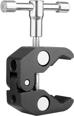 

SHOPEE Camera Clamp w/ 1/4" and 3/8" Thread Rod for DSLR Rig Cameras Straight Flash Bracket