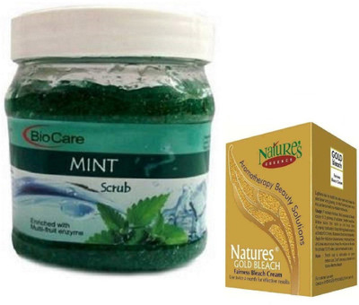 

Biocare MINT SCRUB 500GM NATURES ESSENCE GOLD BELACH 50G(Set of 2)