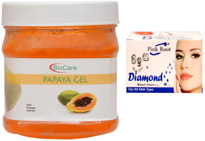 

Pink Root DIAMOND BLEACH 43G WITH PAPAYA GEL 500G(Set of 2)