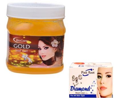 

Pink Root DIAMOND BLEACH 43G WITH GOLD GEL 500GM(Set of 2)