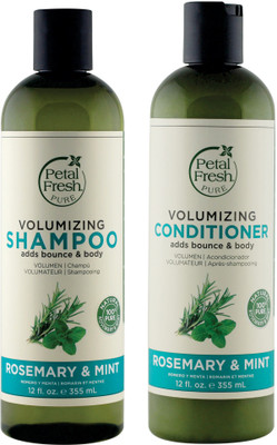 

Petal Fresh Volumizing Shampoo & Conditioner Rosemary & Mint Combo 355 Ml(Set of 2)