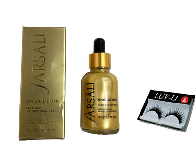 

LUV-LI IMPORTED 24K GOLD ELIXIR FARSALI , 1 PAIR EYE LASH(Set of 2)